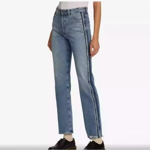 NWT AG ALEXXIS Straight Leg High-Rise Vintage Full Motion Stretch Jeans 32 - Picture 6 of 10